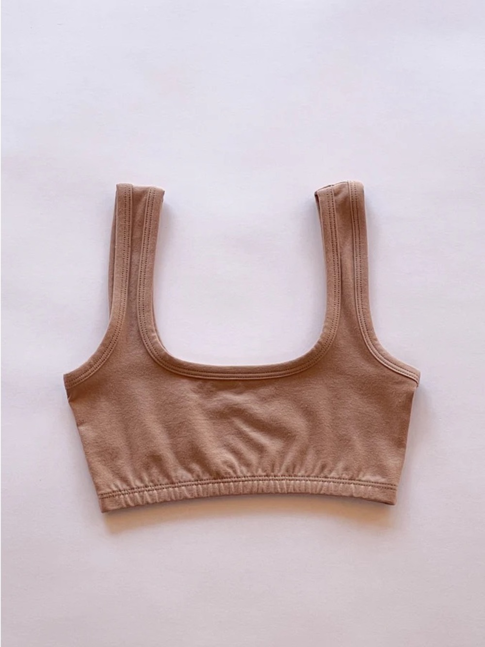 ARQ Wide-Strap Bra | Porcini